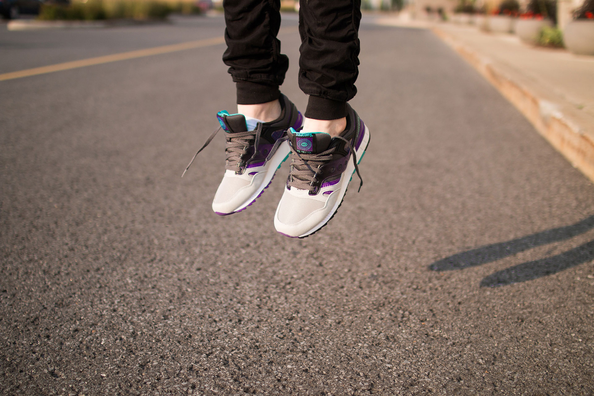 A person jumping