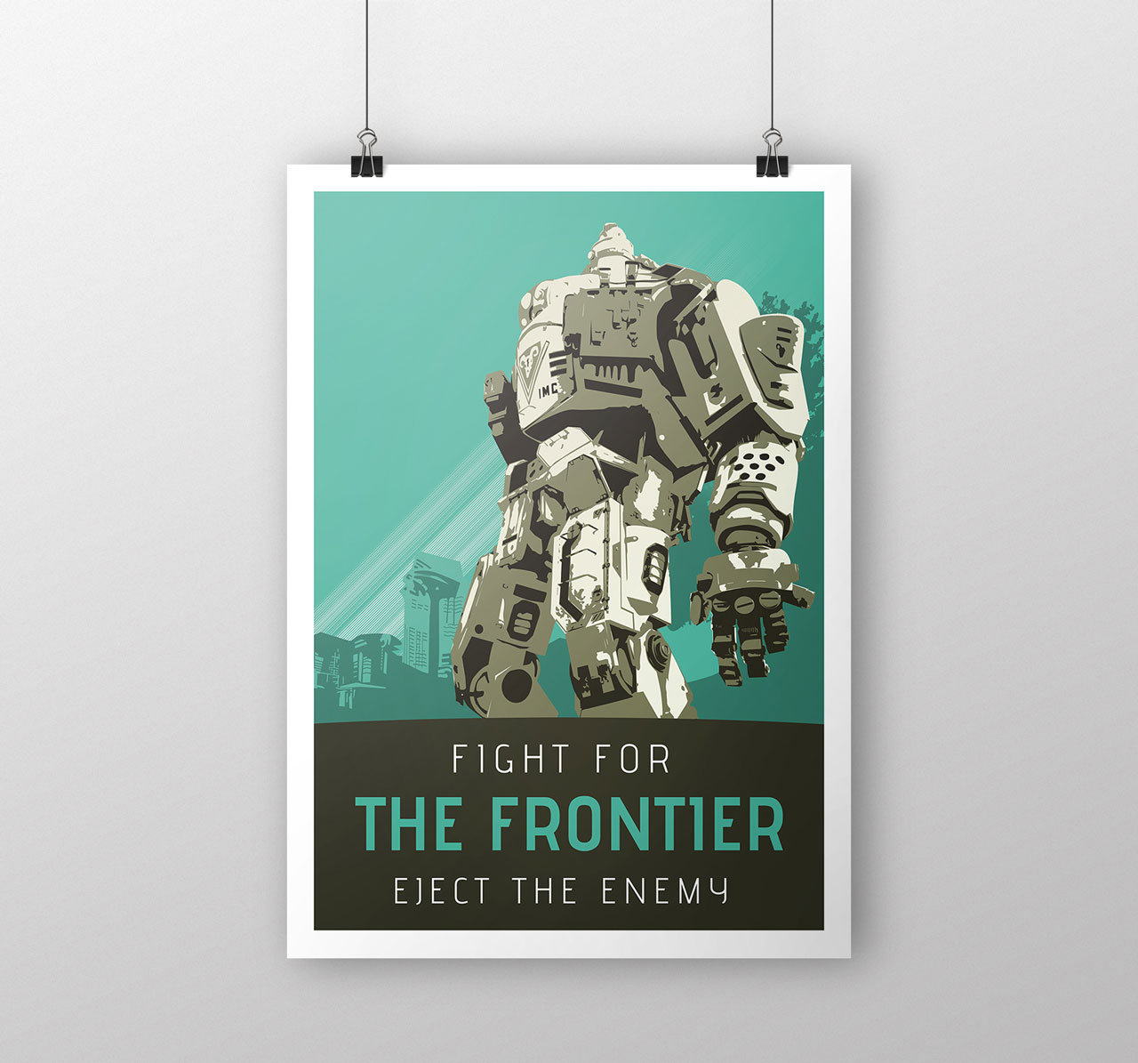 Titanfall Poster - Fight for the Frontier - Eject the enemy