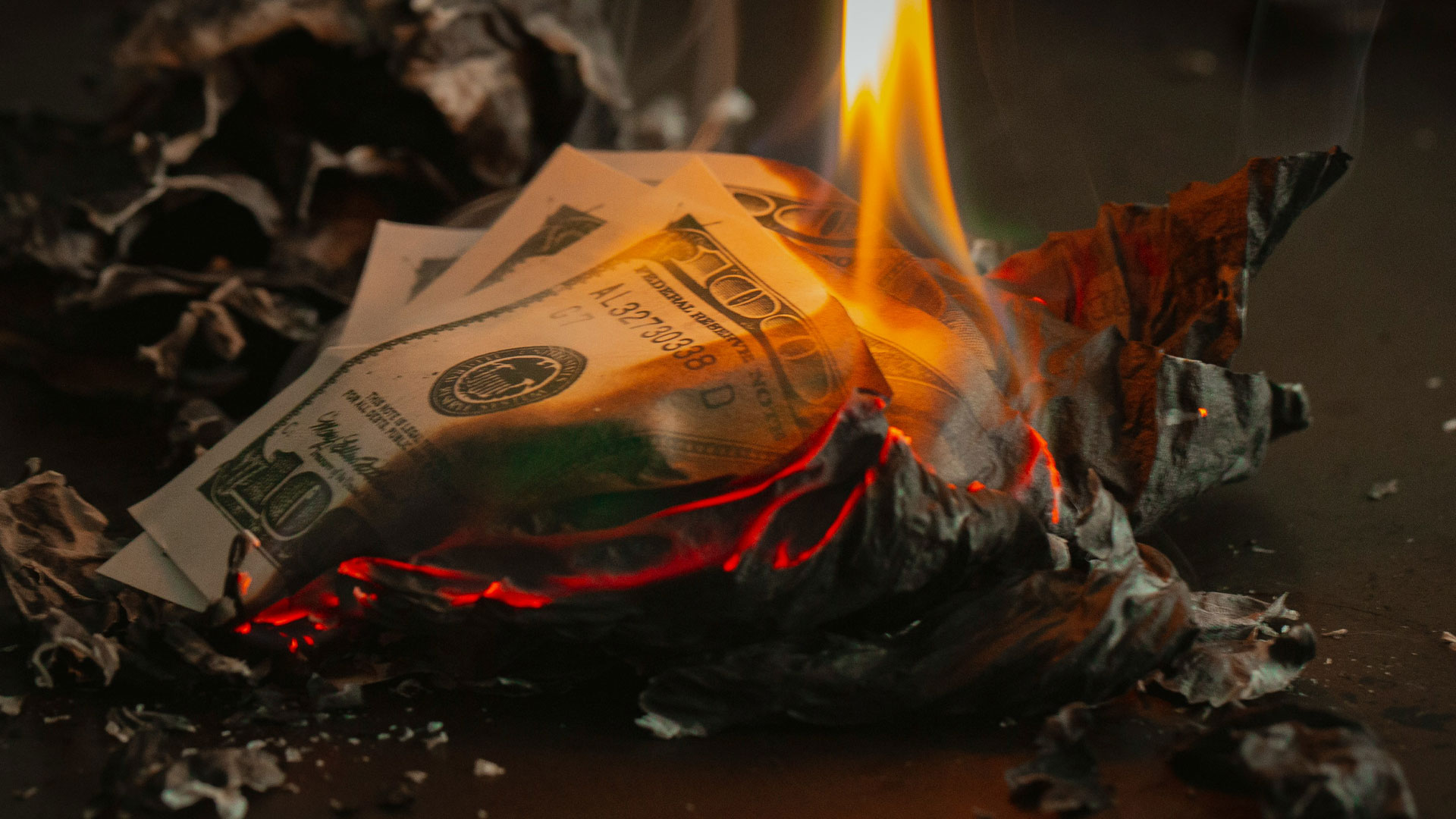 Money burning