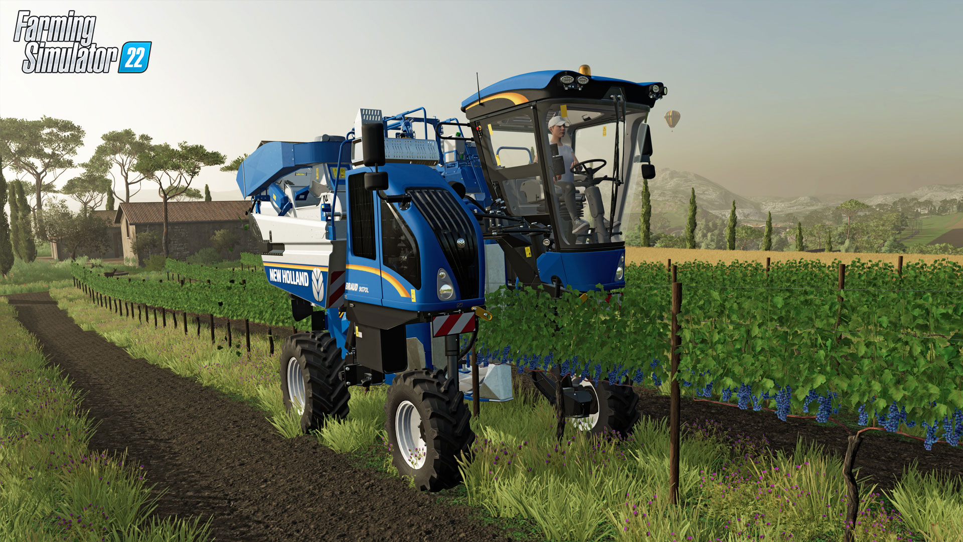 Vine harvester in Farming Simulator