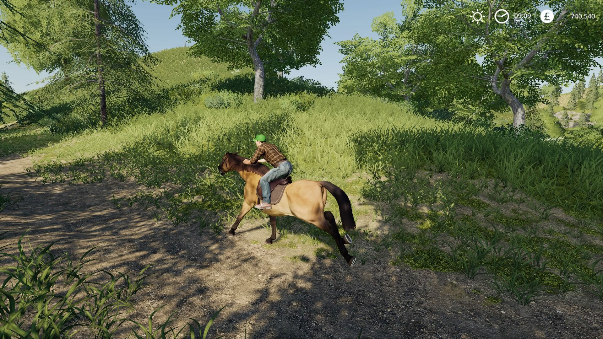 Horse riding in Farming Simulator