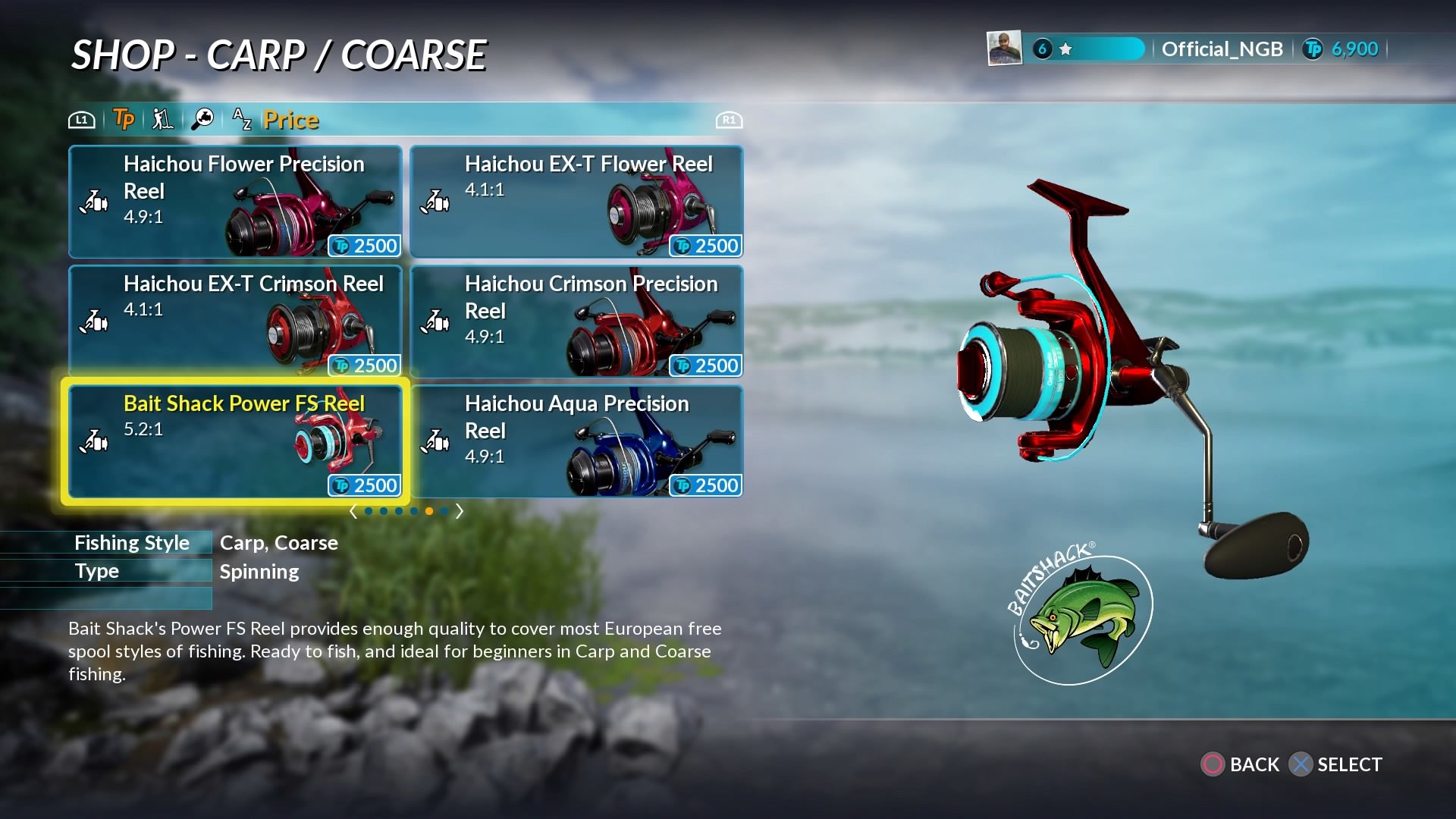 A collection of fishing reels for purchase