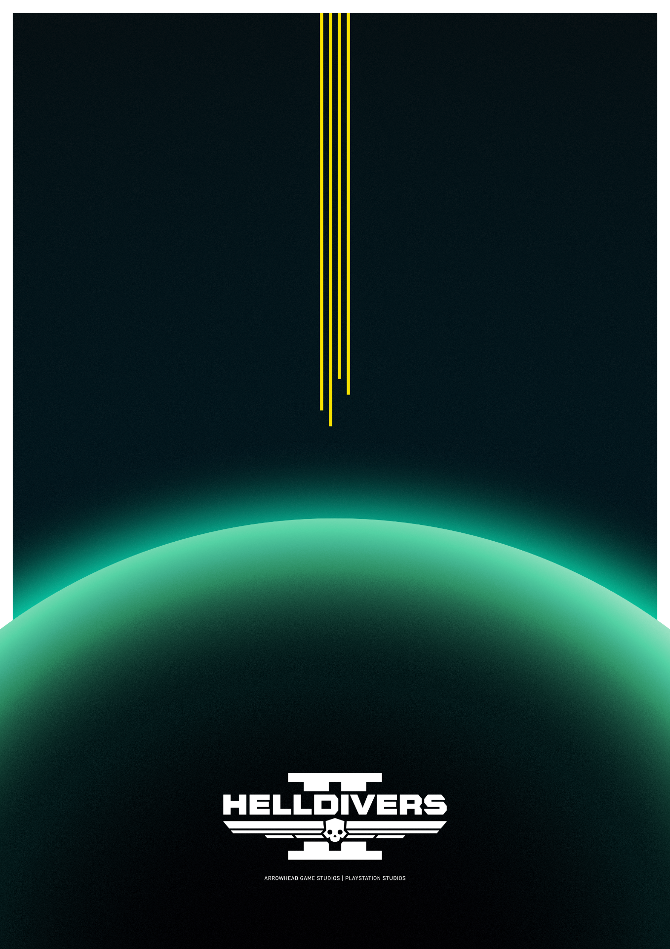Helldivers 2 minimal poster