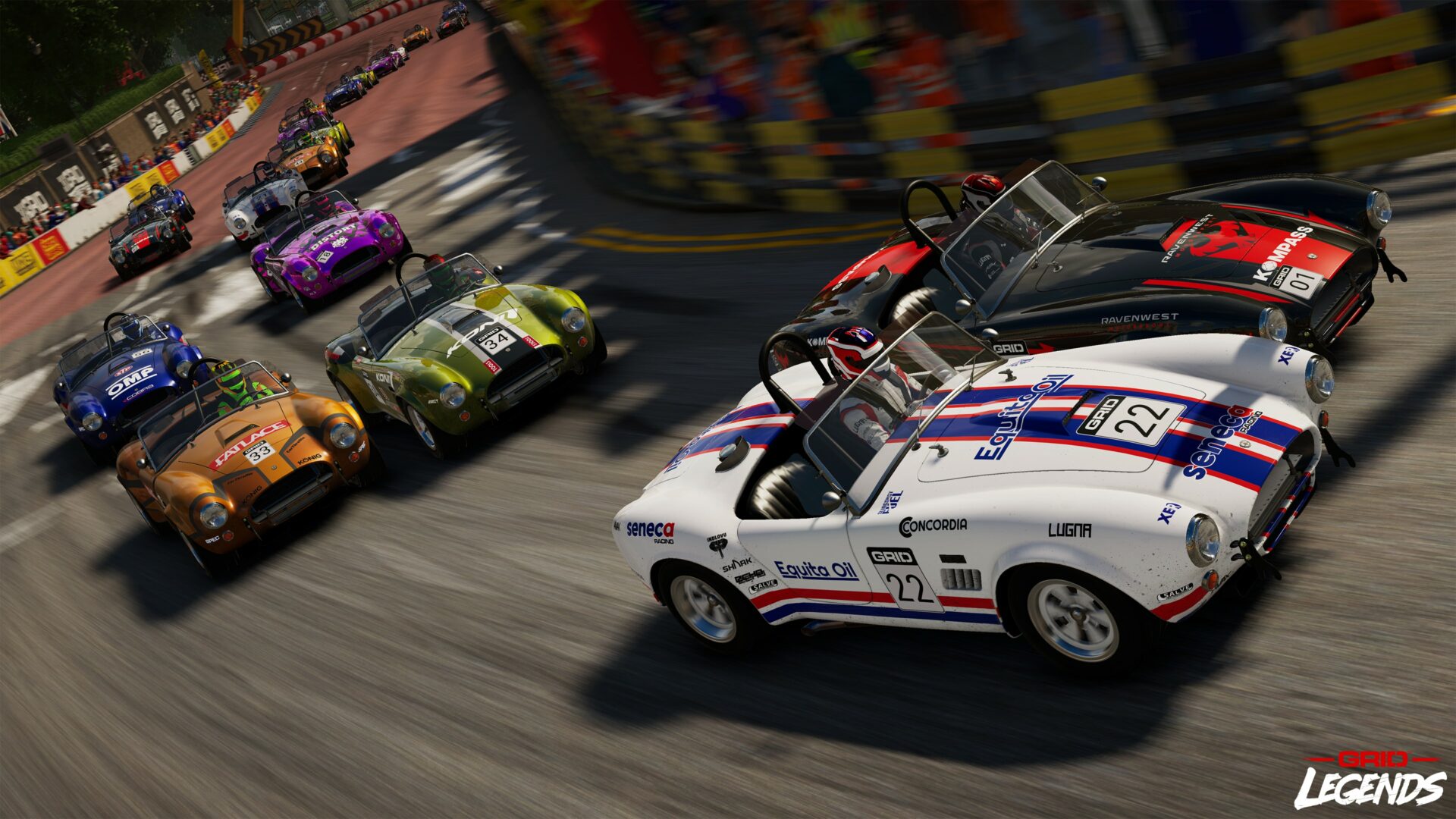 Shelby Cobras racing through London